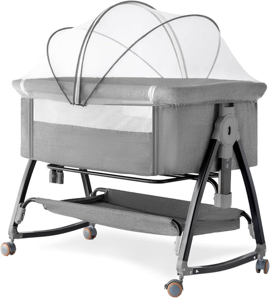 3 in 1 Bassinet with Quick Height Adjustment for Baby Safety