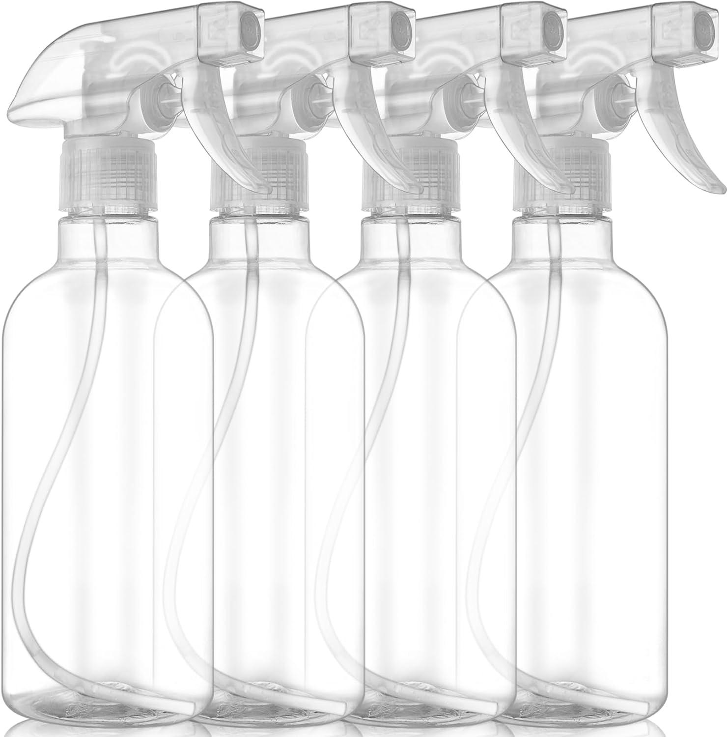 4 Pack 16oz Water Spray Bottles for DIY Cleaning