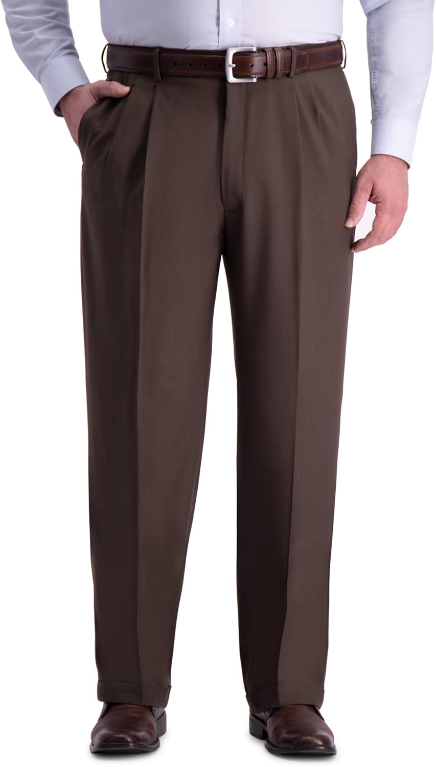 Haggar Men's Premium Comfort Classic Fit Pleat Front Pant Review