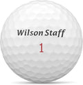 WILSON Staff Zip Golf Balls (Pack of 24) - Stable Flight and Soft Feel