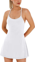 Summer Tennis Dress for Women with Built-in Bra and Shorts