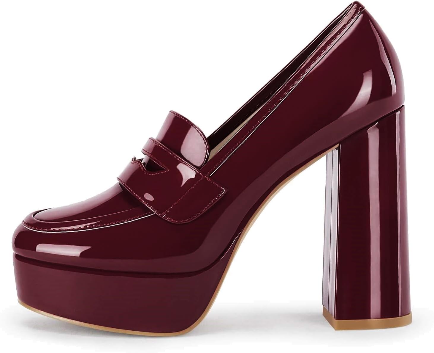 Womens Platform Heels Loafers for Stylish Business Dress Wear