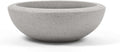 Santorini 21in Bowl Planter - Lightweight Weatherproof Concrete Gray