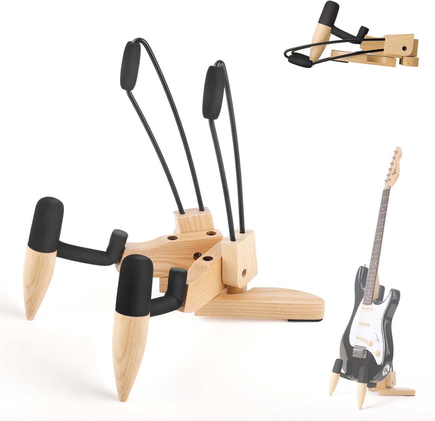 Folding Wooden Guitar Stand by DIDA