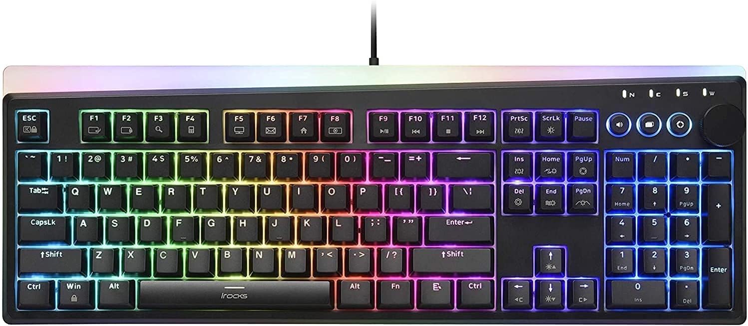 i-rocks K71M RGB Mechanical Gaming Keyboard with Smart Wheel
