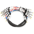 8 Channel 1/4ft TRS Snake Cable 5 ft - Serviceable Ends for Live Use
