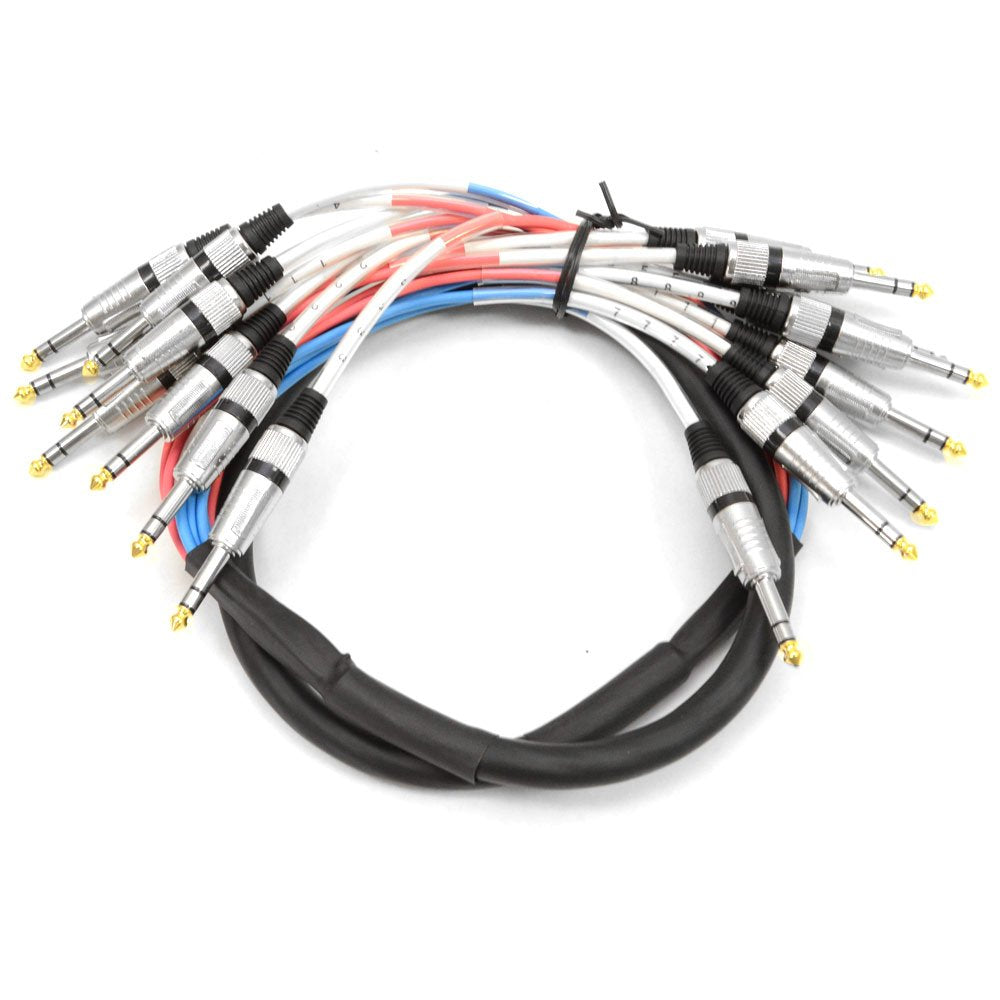 8 Channel TRS Snake Cable for Pro Audio Effects and Gigs