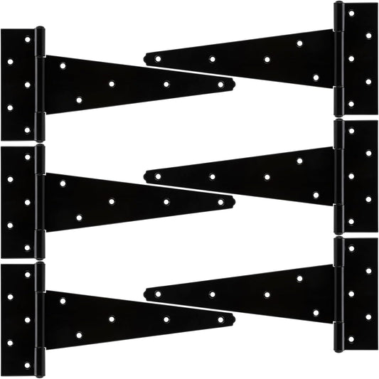 10 Inch Heavy Duty T-Strap Hinges for Gates and Doors