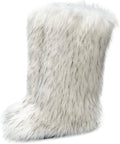 Valpeak Womens Faux Fur Boot Knee-High Winter Boots - Fluffy Warmth
