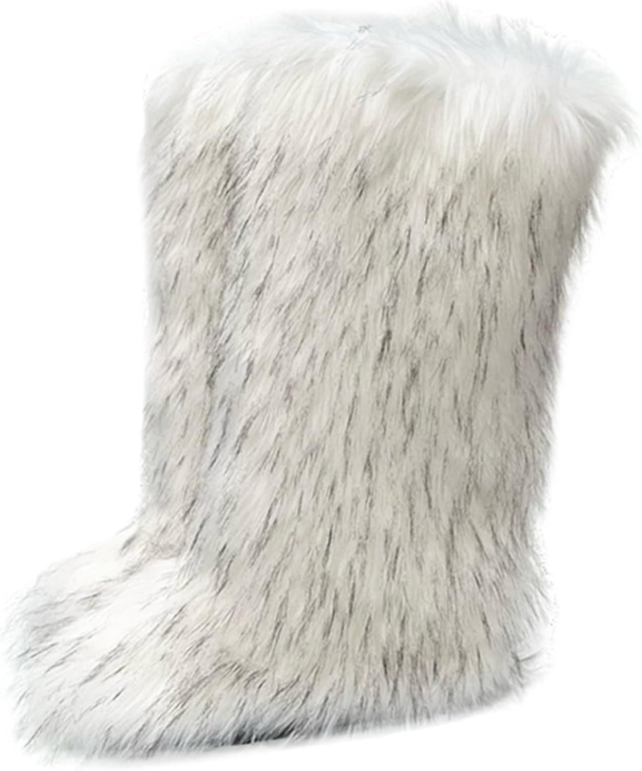 Valpeak Womens Faux Fur Boot - Stylish Knee-High Winter Boots