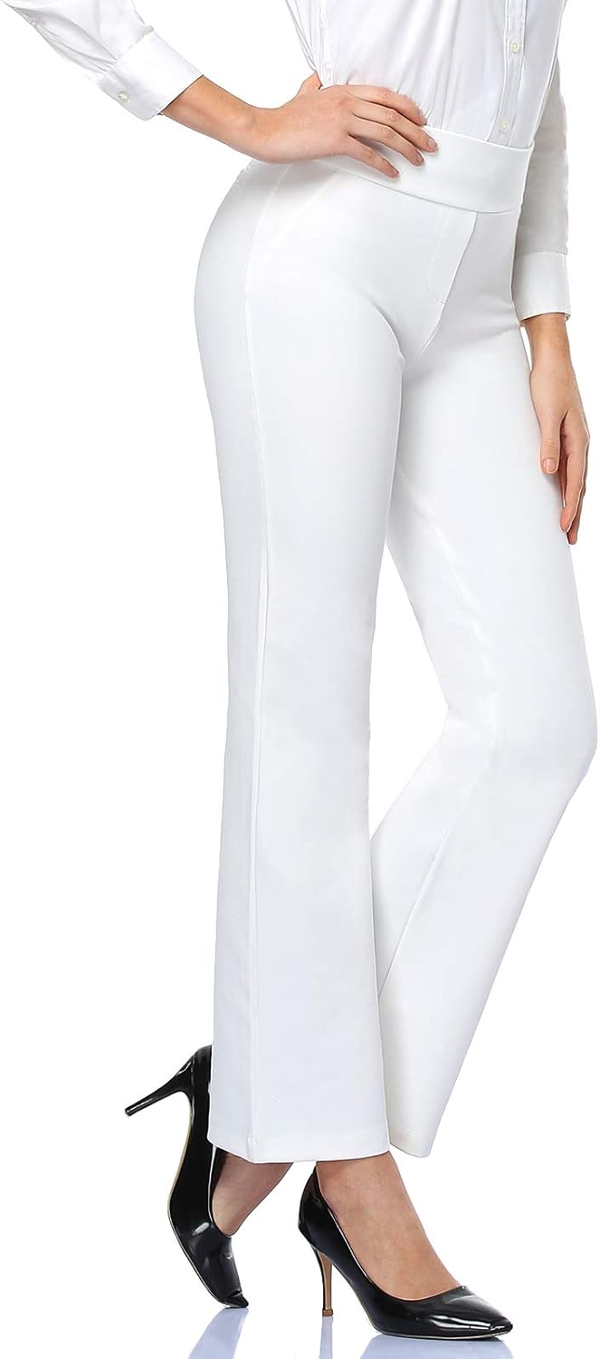 Tapata Women Dress Pants High Waist Stretchy Bootcut for Office