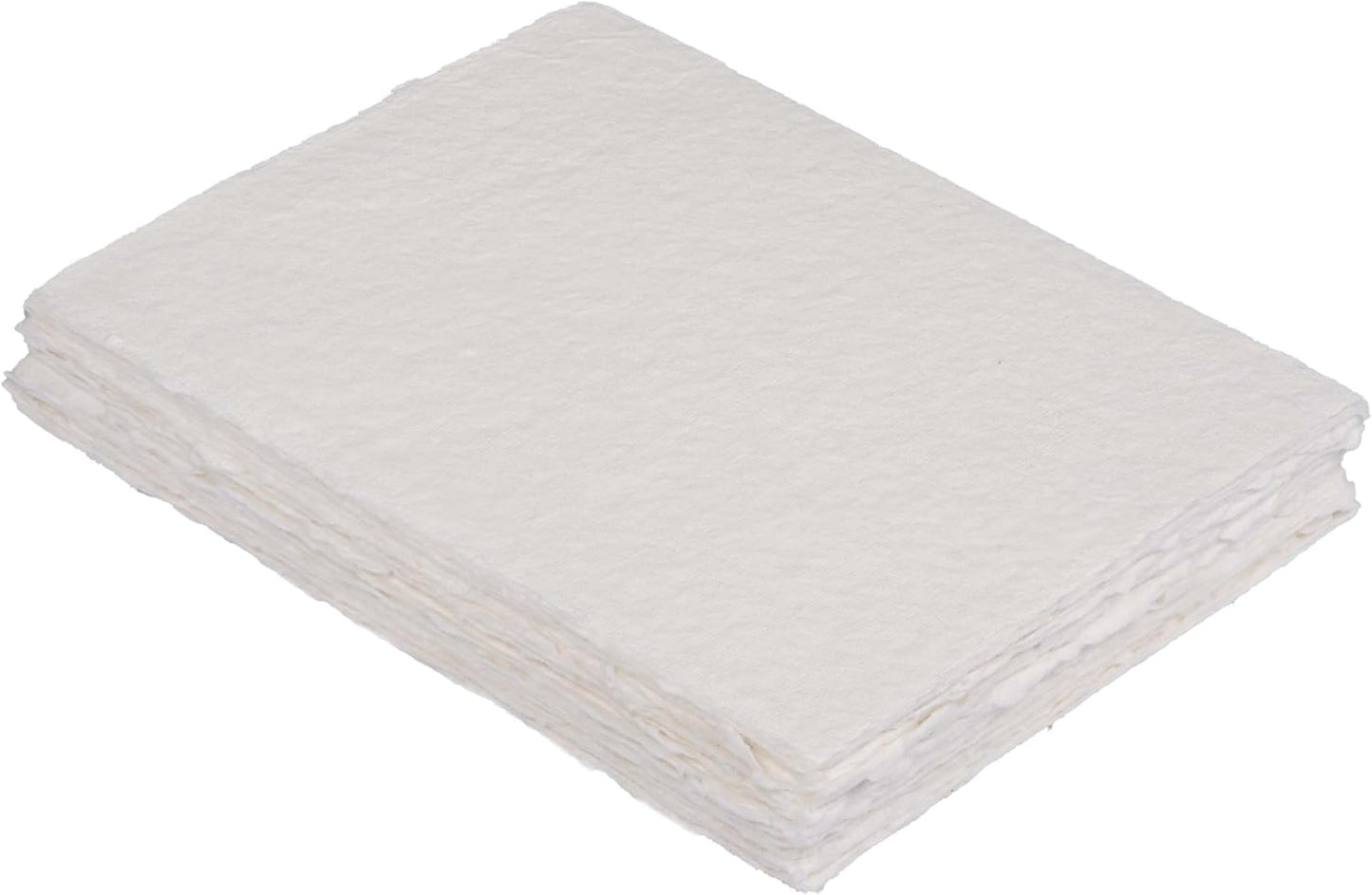 400 GSM Handmade Watercolor Drawing Paper - 25 Sheets Off-White