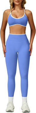 Womens 2 Piece Seamless Workout Set - Sculpting Scrunch Butt