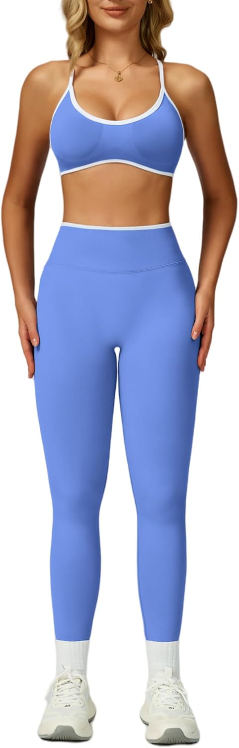ABOCIW Womens 2 Piece Workout Sets for Gym and Yoga Activities