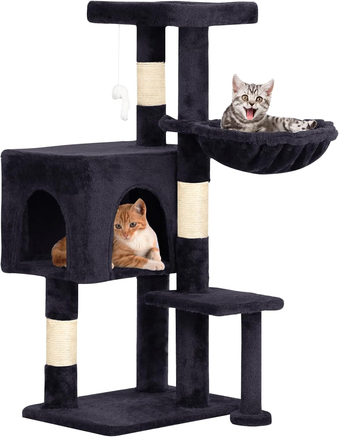 BestPet Cat Tree 37 inch Tall Cat Tower for Indoor Cats Fun