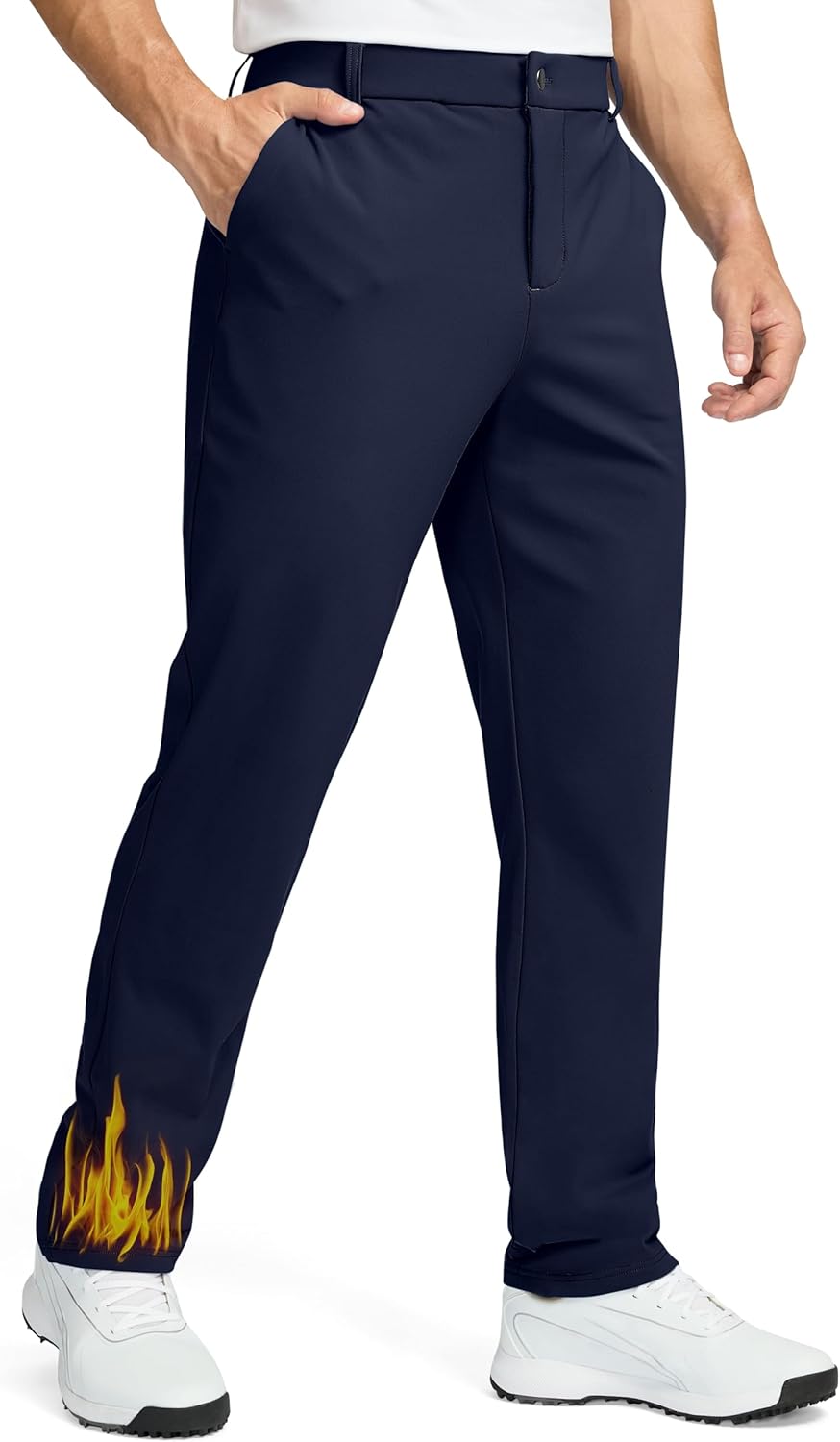 Soothfeel Men's Fleece Lined Pants for Cold Weather Activities