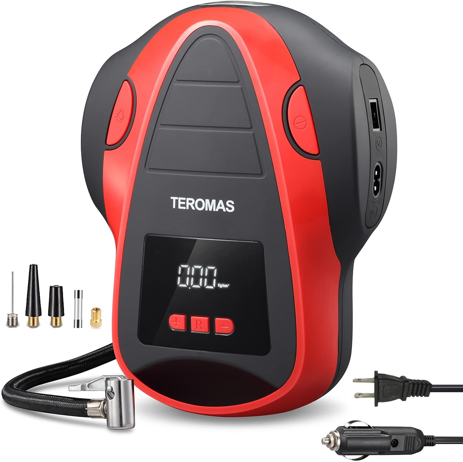 TEROMAS Portable Tire Inflator - Dual Power Air Pump