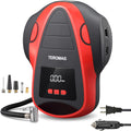 TEROMAS Portable Tire Inflator: Dual Power for On-the-Go & Home Use