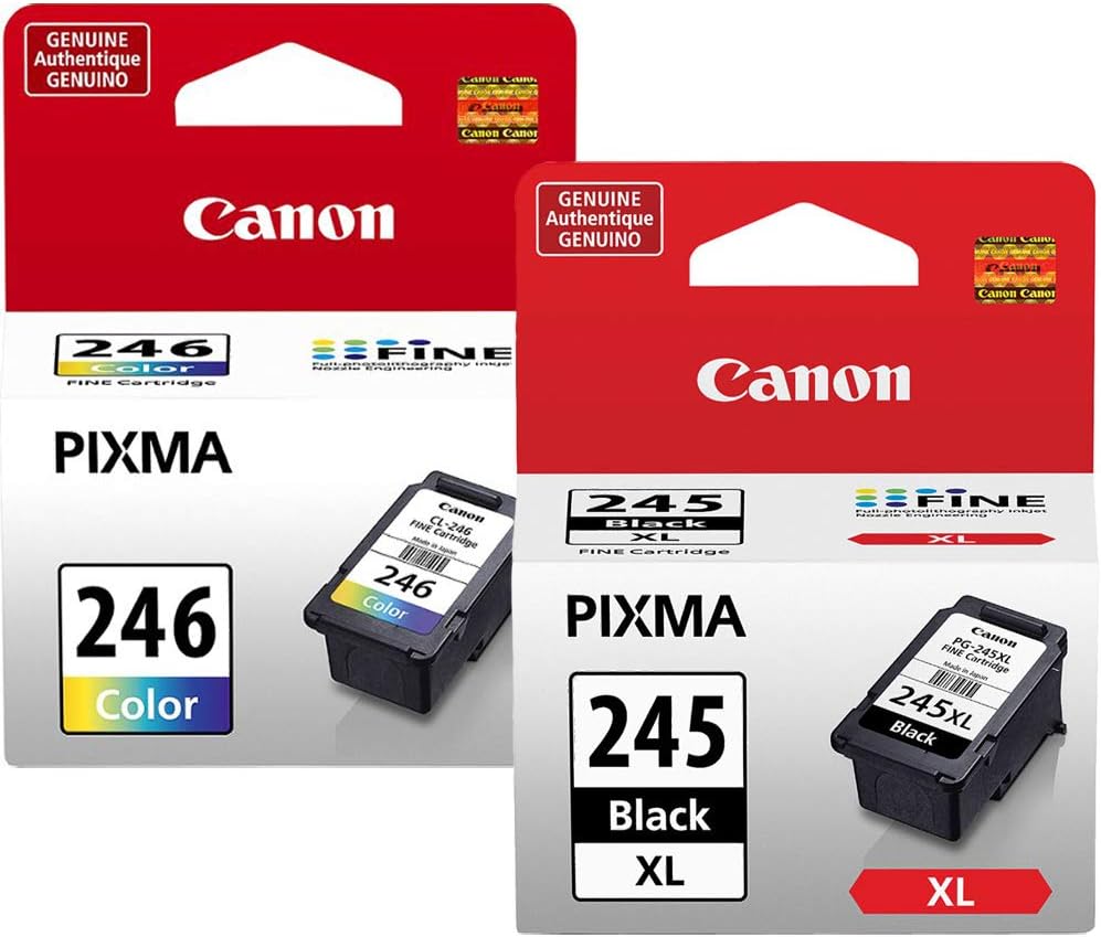Canon PG-245 XL and CL-246 Ink Cartridges for Quality Prints
