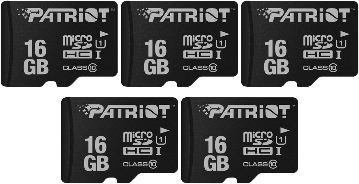 Patriot Memory 16GB Micro SD Card 5-Pack: Expand Your Storage!