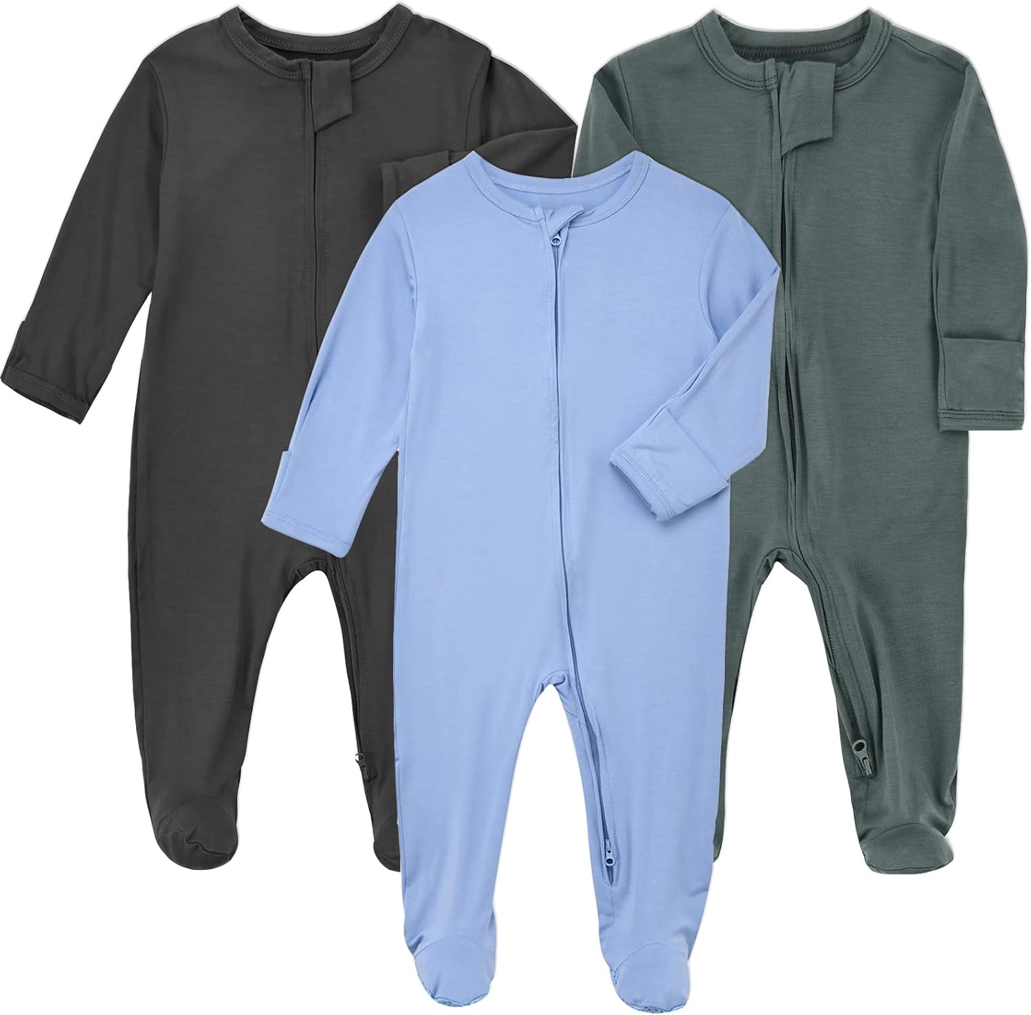 Aablexema Baby Zipper Pajamas for Cozy Infant Sleepwear