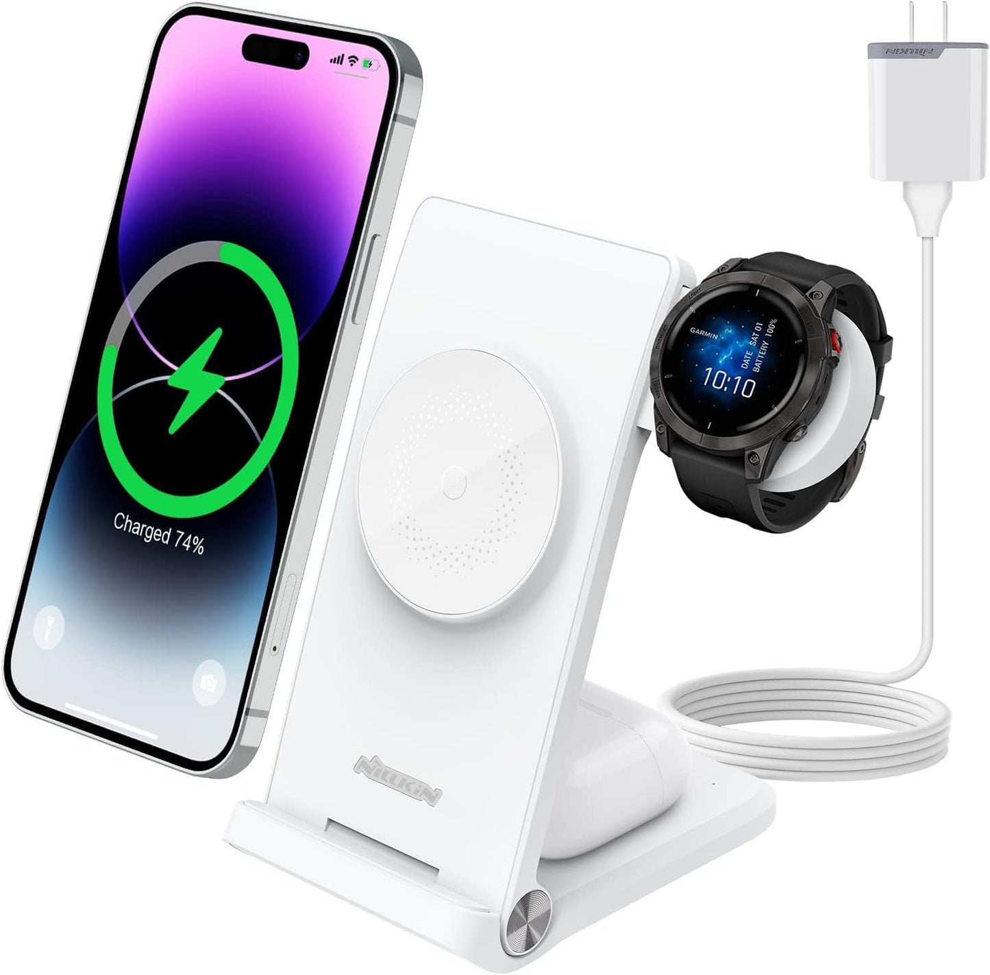 Nillkin 3-in-1 Charger Stand: Wireless & Portable