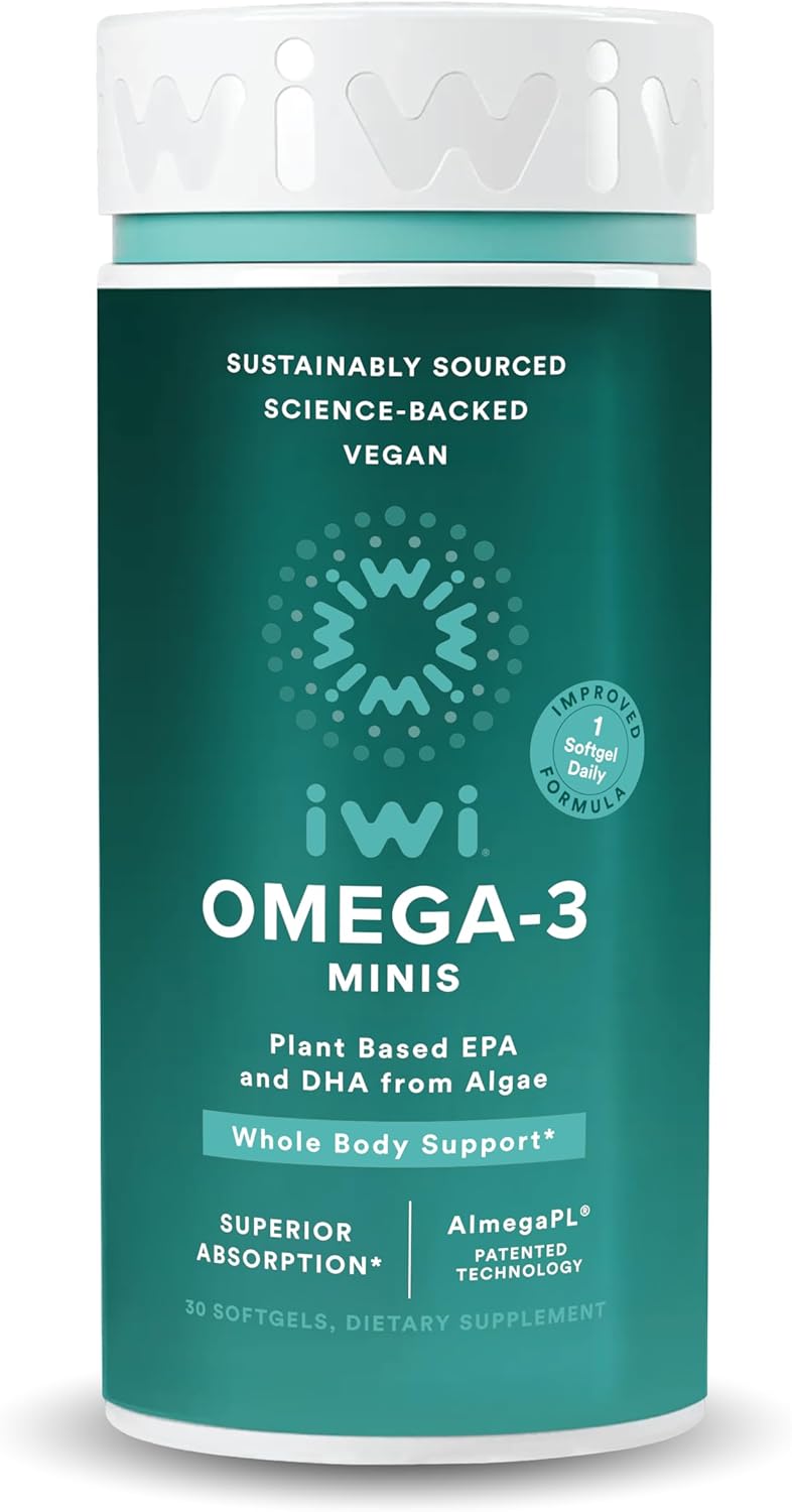 Iwi Omega-3 Mini Softgels for Whole-Body Support and Health