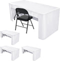 Open Back Fitted Tablecloths 72x30 in for 6 ft Table - 4 Pack