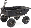 Gorilla Carts Heavy-Duty Poly Yard Dump Cart, 10 Cu Ft - Tough Hauler