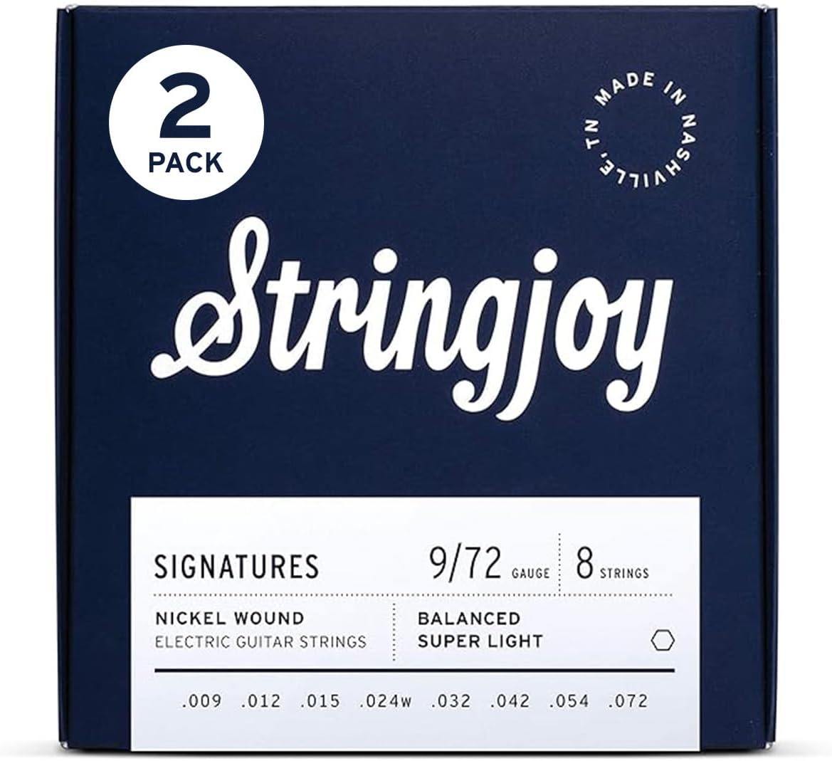 Stringjoy 8 String Balanced Super Light Gauge Signatures 2-Pack