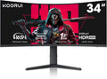 KOORUI 34-in Ultrawide Curved WQHD 3440x1440 - Immersive 1000R View