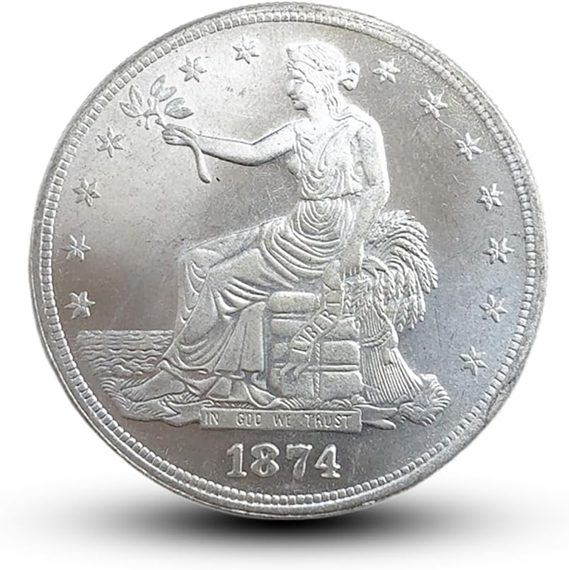 Antique U.S. Coins Collection - 1874 Seated Goddess Dollar