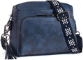 Women's Vegan Leather Medium Crossbody Bag - Built-In Wallet