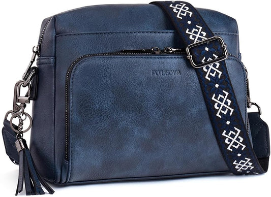 Trendy Vegan Leather Crossbody Purses for Women with Wallet
