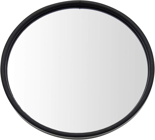 TRQ 8.5 in Round Convex Mirror Heated Center Stud with Bracket