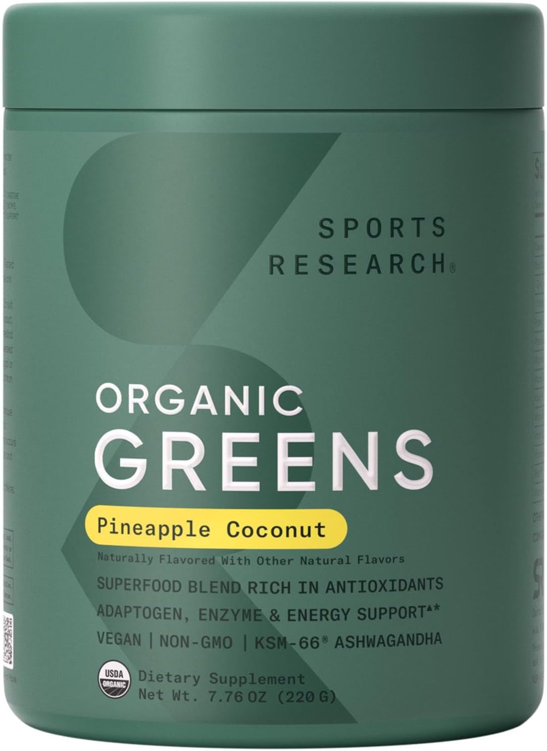 Organic Pineapple Coconut Greens for Digestive Health & Energy