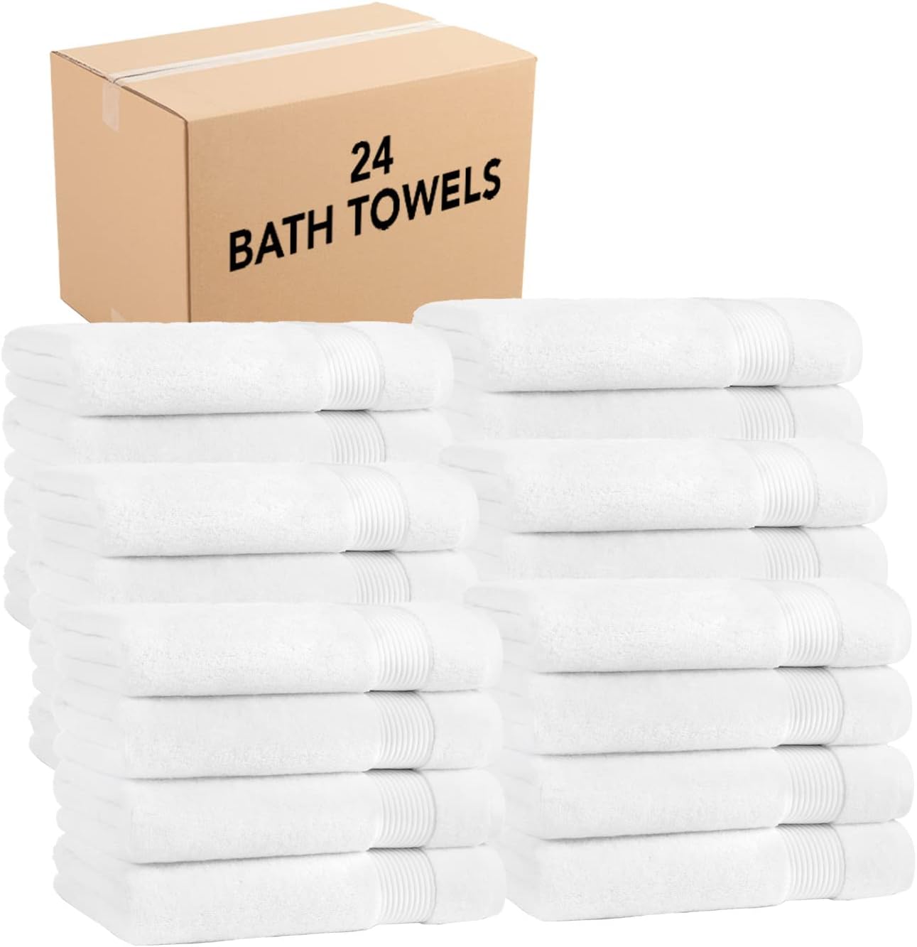 Super Soft 100% Cotton Bath Towels Set of 4 for Luxury Use