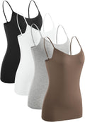 Women's Modal Spandex Adjustable Spaghetti Strap Camisole - Soft Fit