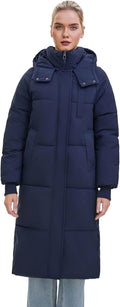 Long Puffer Jacket for Women - Thickened Warm Knee-Length Coat