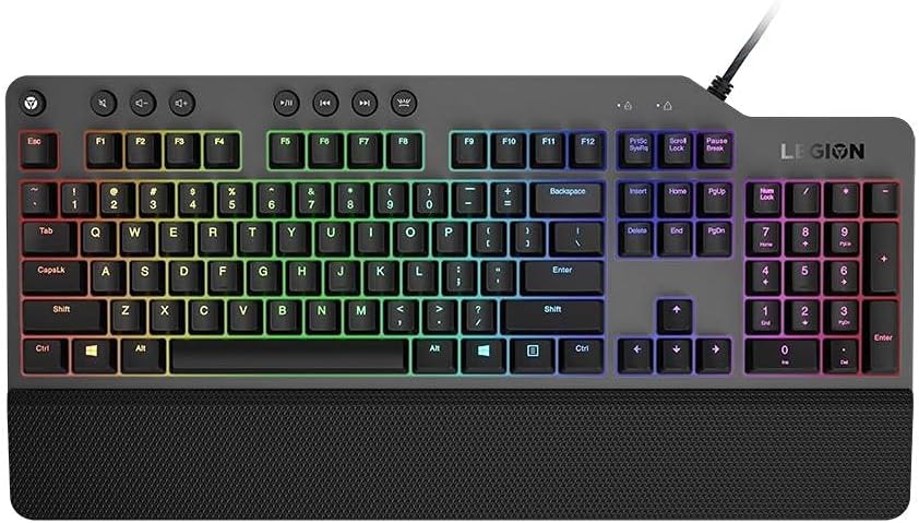 Lenovo Legion K500 RGB Gaming Keyboard: 7 Hot Keys, 16.8M Colors