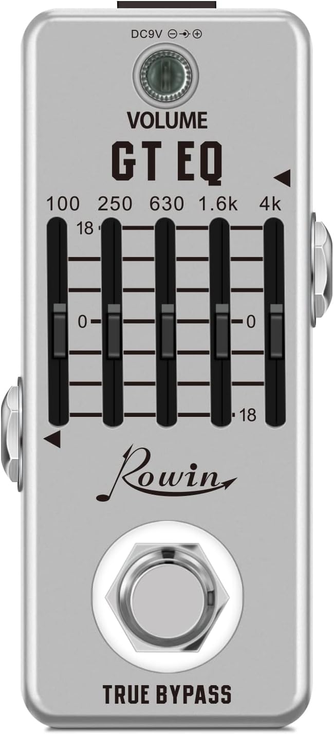 Rowin Guitar Equalizer Effect Pedal for Custom Sound Tuning