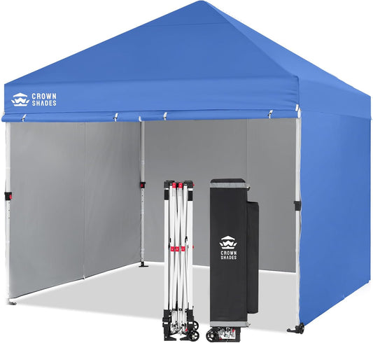 CROWN SHADES 10x10 Pop Up Canopy Tent for Easy Setup & Use