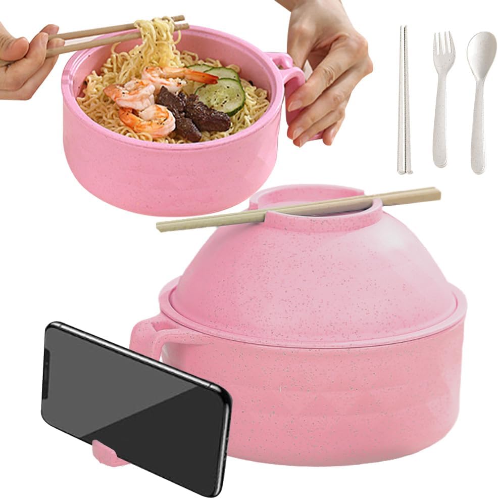 Portable Microwave Ramen Bowl Set - Cook Anywhere!