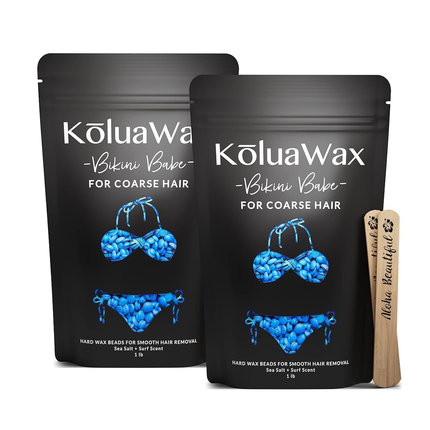 KoluaWax Hard Wax Beads for Coarse Hair Removal & More