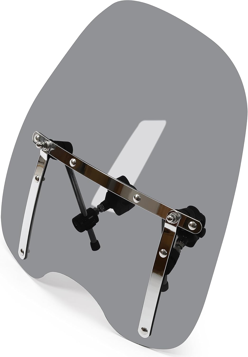 ECOTRIC Universal Tinted Windshield for Motorcycles 18x16 in