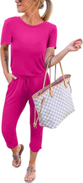 Casual Women's Short Sleeve Jumpsuit by KIRUNDO for Summer Fun