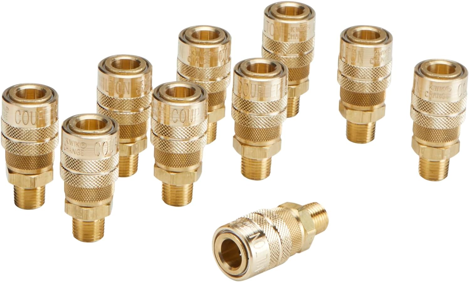 Milton 1/4in Male NPT M Style Quick Connect Coupler Box of 10