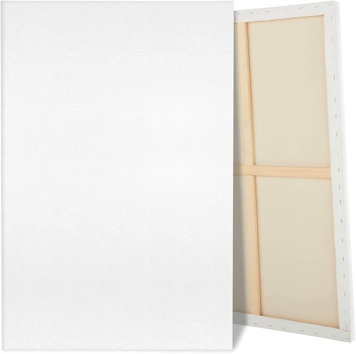 Large Canvas for Painting 2 Pack 30x40 White Pre Stretched