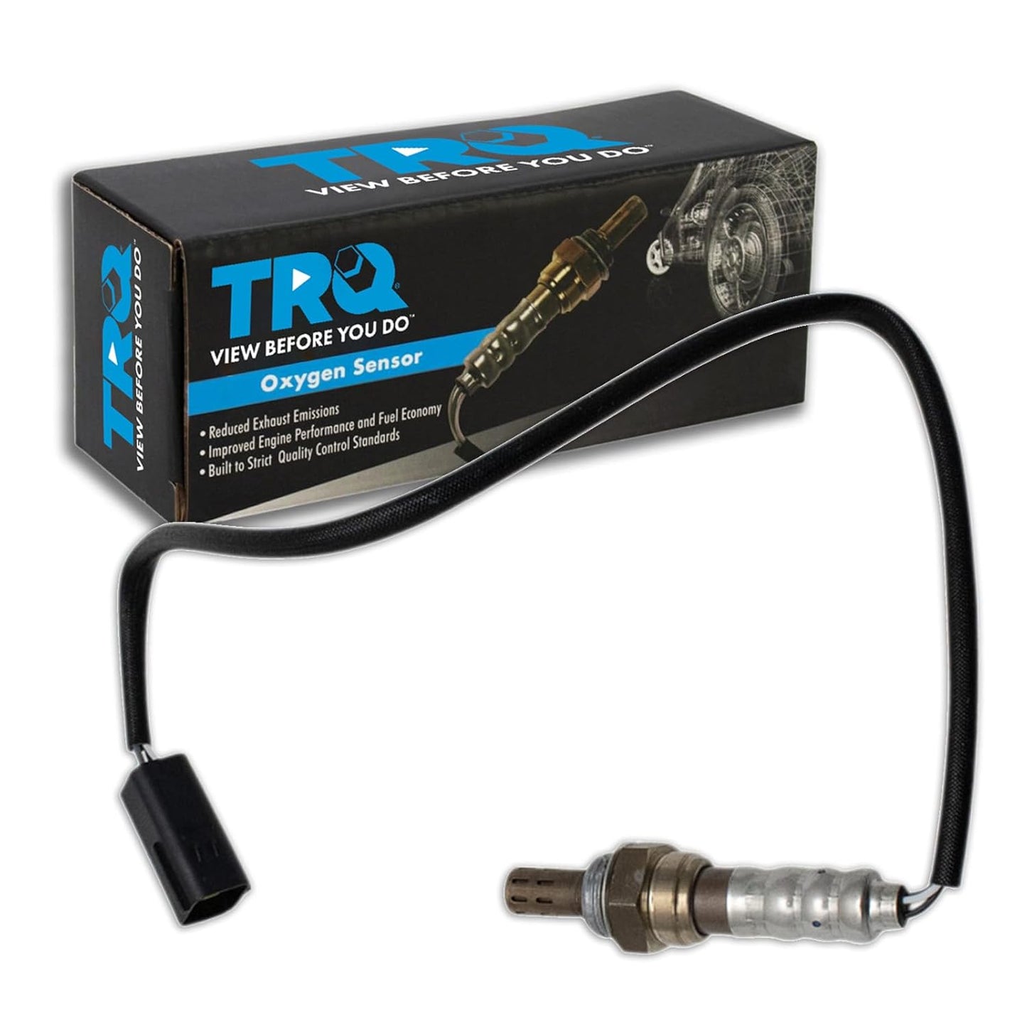 TRQ O2 Oxygen Sensor 4 Wire Narrow-Band for Nissan Vehicles