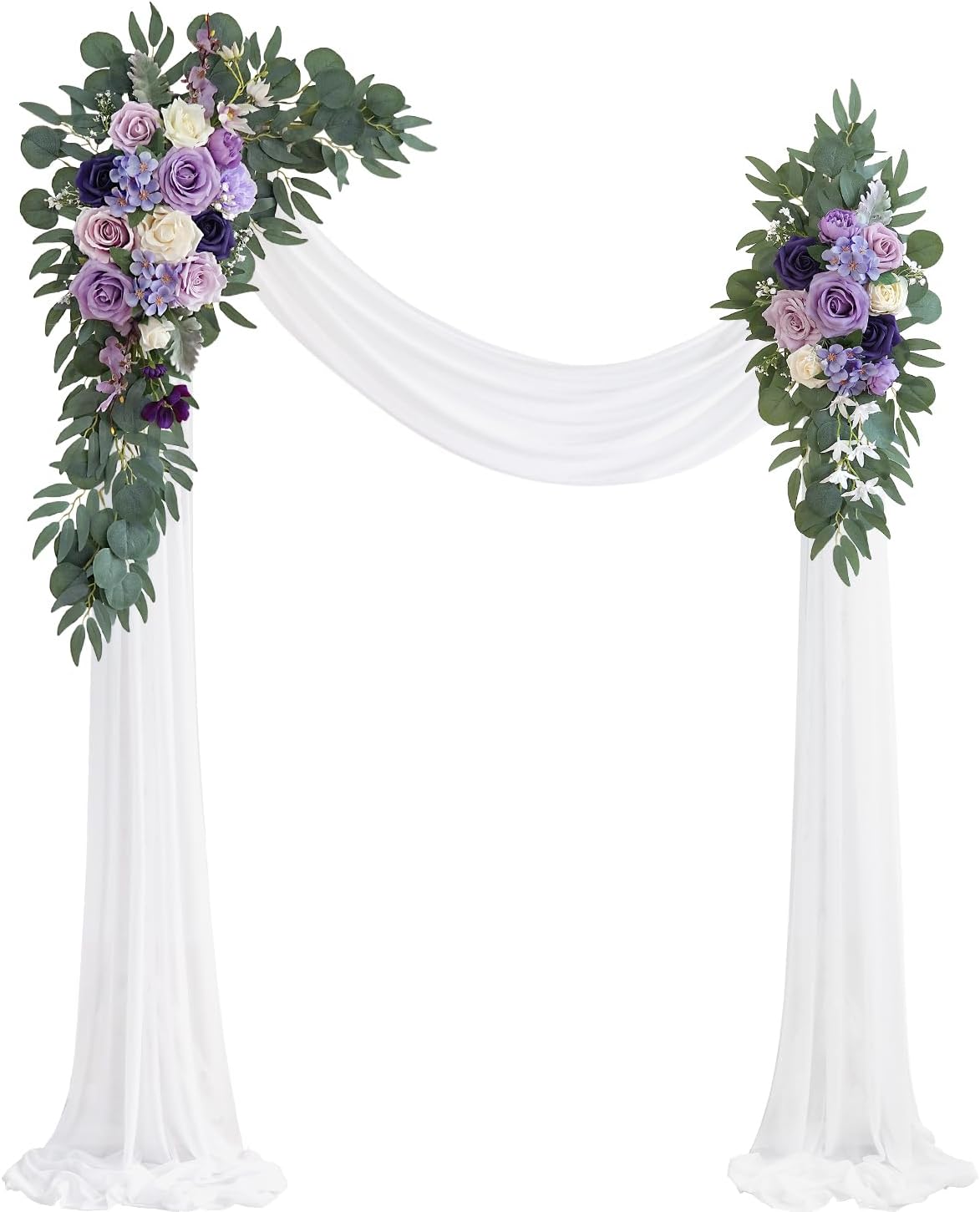 Lilac Artificial Wedding Arch Flowers Kit for Stunning Decor
